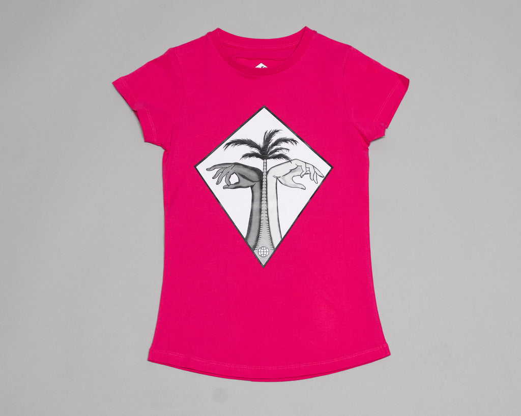 Q Original T-shirt Pink Summer Sky