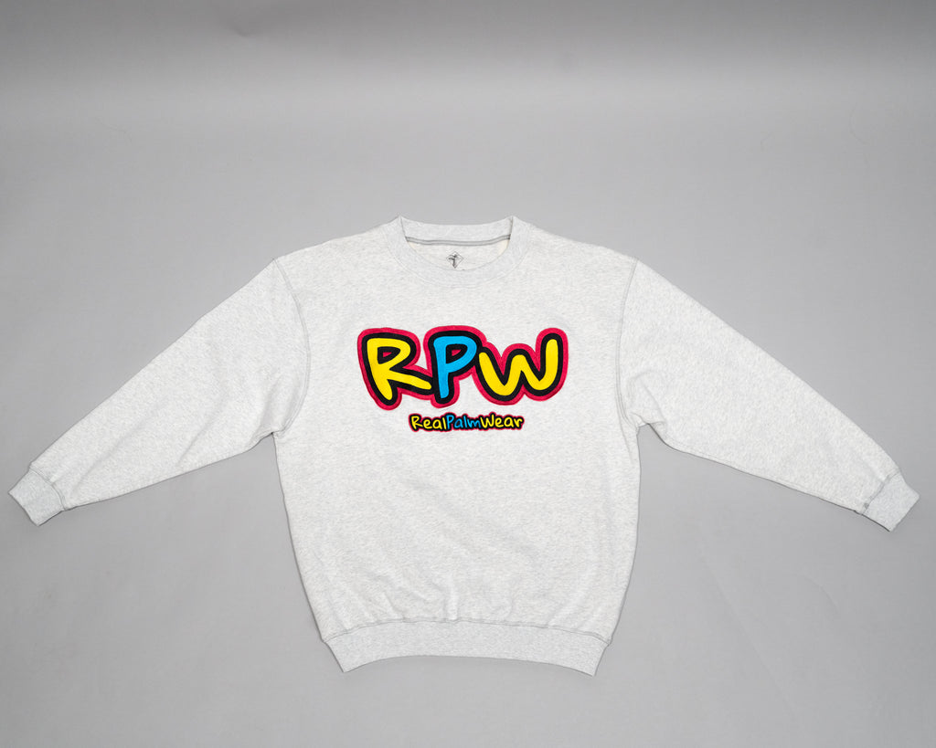 K Oversize Crewneck Heather Grey